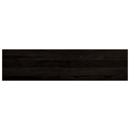 vidaXL Stair Treads 16 pcs Brown Black 100x25x2 cm Solid Wood Oak 4
