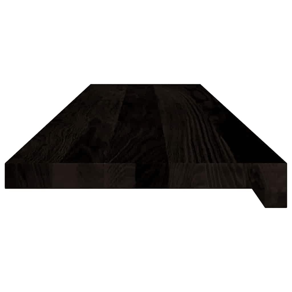 vidaXL Stair Treads 16 pcs Brown Black 100x25x2 cm Solid Wood Oak 6