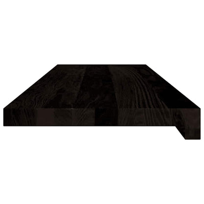 vidaXL Stair Treads 16 pcs Brown Black 80x30x2 cm Solid Wood Oak 6