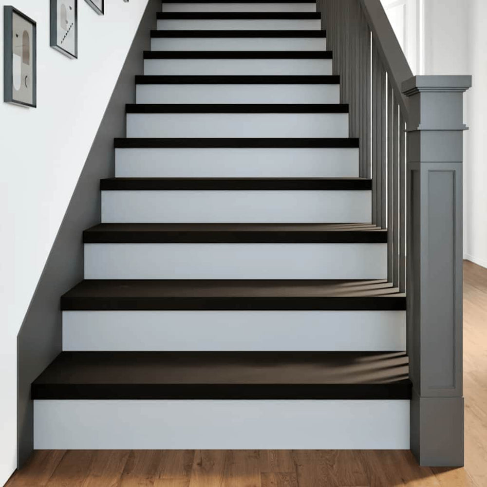 vidaXL Stair Treads 16 pcs Dark Brown 100x30x2 cm Solid Wood Oak