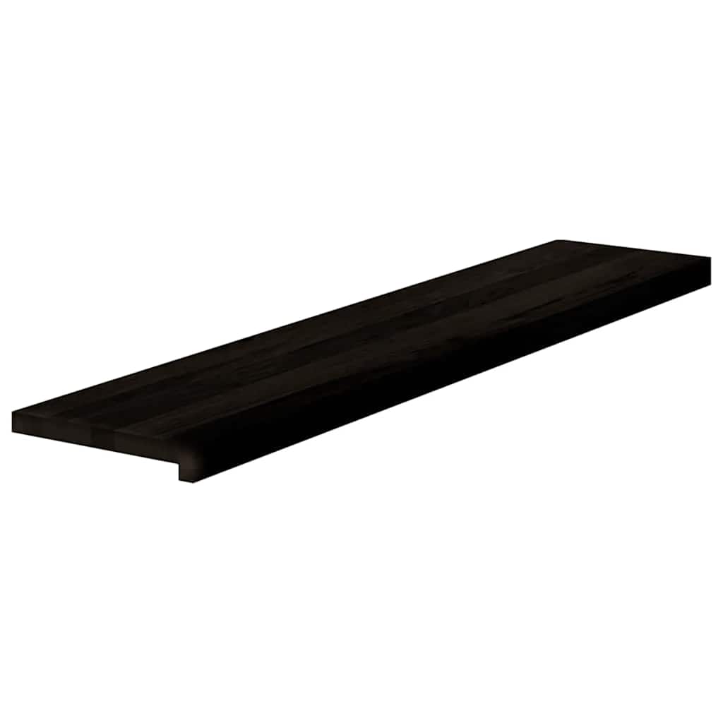 vidaXL Stair Treads 16 pcs Dark Brown 120x30x2 cm Solid Wood Oak 3