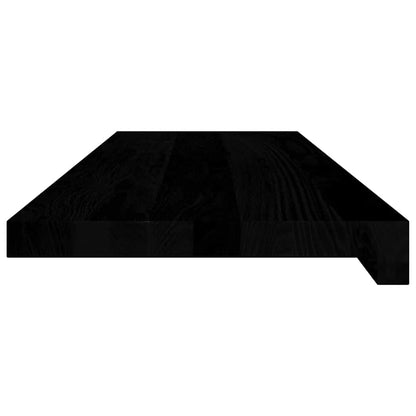 vidaXL Stair Treads 20 pcs Brown Black 80x25x2 cm Solid Wood Oak 6