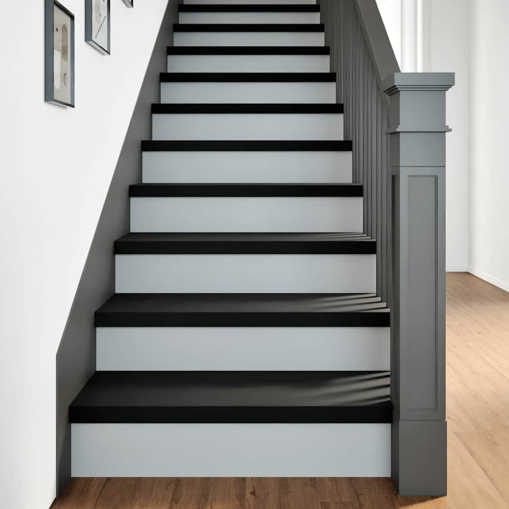 vidaXL Stair Treads 20 pcs Brown Black 80x25x2 cm Solid Wood Oak