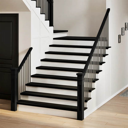 vidaXL Stair Treads 20 pcs Dark Brown 110x25x2 cm Solid Wood Oak 1