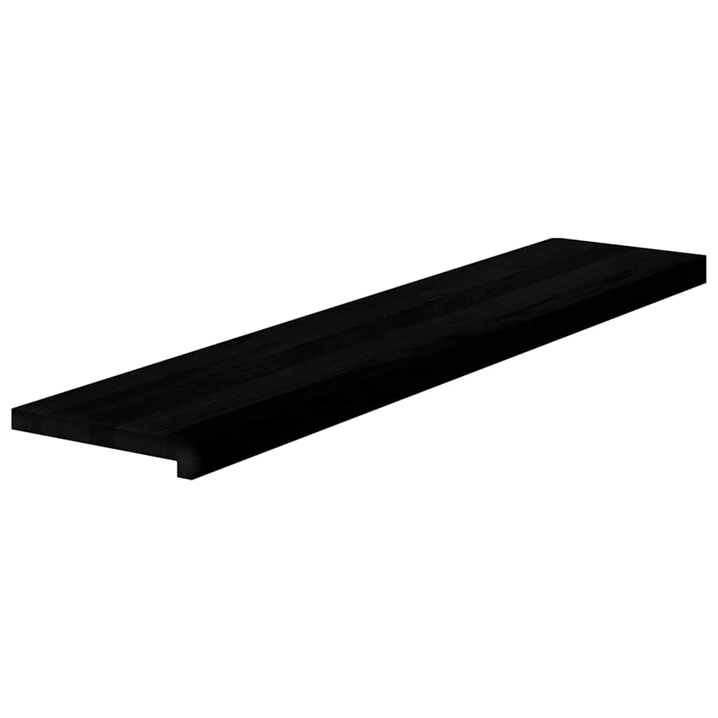 vidaXL Stair Treads 20 pcs Brown Black 120x30x2 cm Solid Wood Oak 3