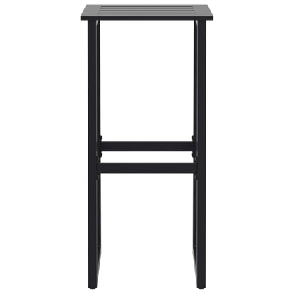 vidaXL 7 Piece Garden Bar Set Black Powder-coated Steel 6
