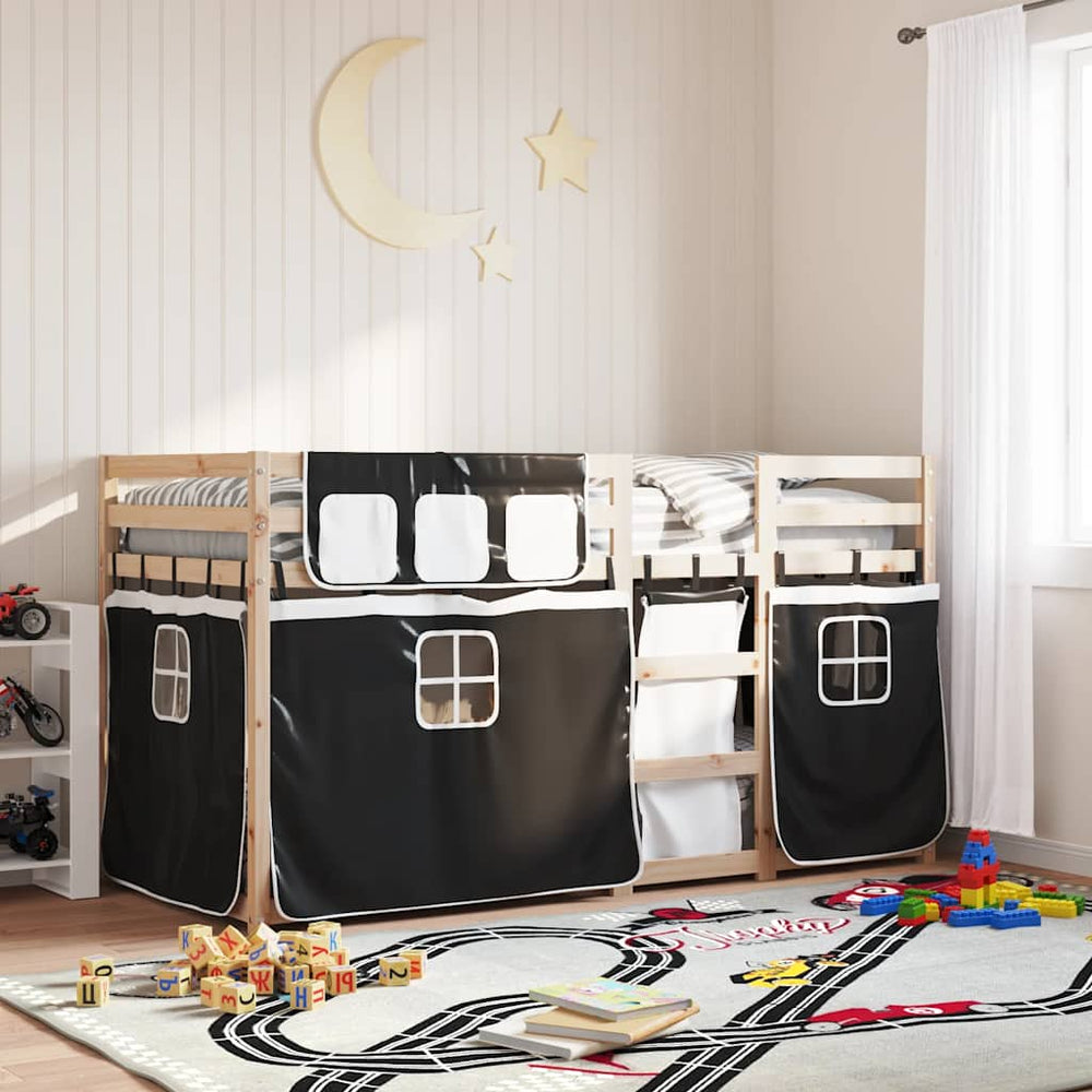 vidaXL Bunk Bed without Mattress Solid Wood Pine