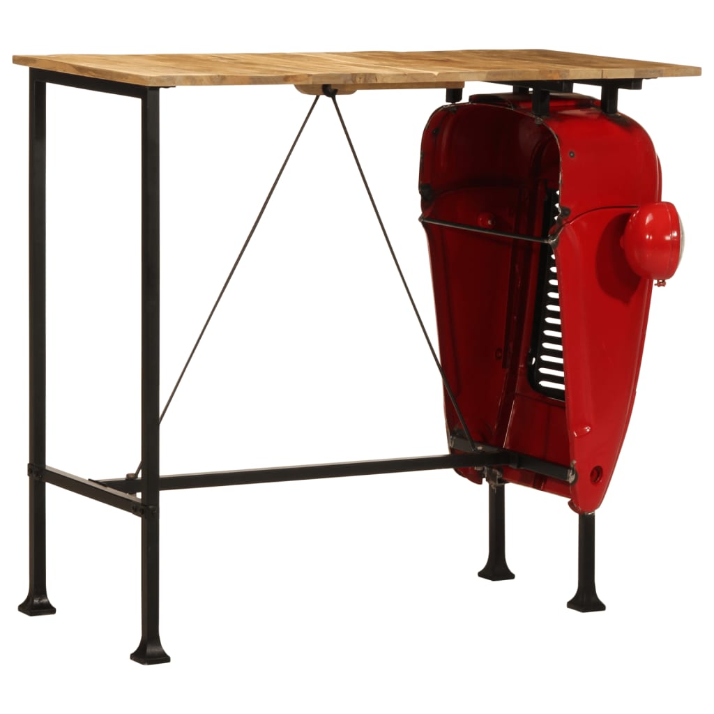 vidaXL 5 Piece Bar Set Solid Wood Mango 5