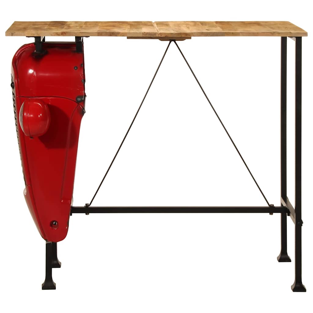 vidaXL 7 Piece Bar Set Solid Wood Mango 3