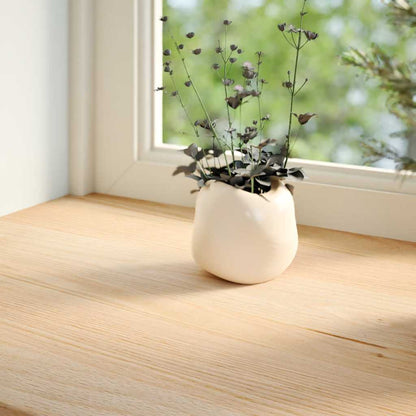 Window Sills 2 pcs Untreated Solid Wood Oak Depth 25 cm Natural 120 cm