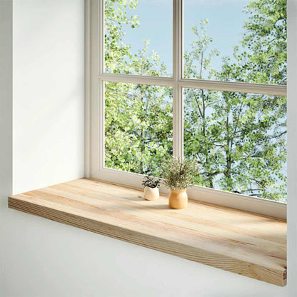 Window Sills 2 pcs Untreated Solid Wood Oak Depth 40 cm Natural 110 cm