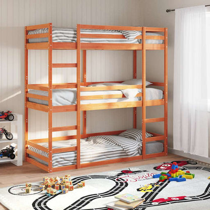 vidaXL Triple Bunk Bed without Mattress