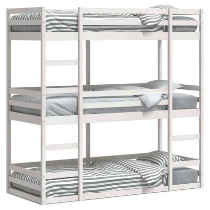 Triple Bunk Bed without Mattress 90 cm