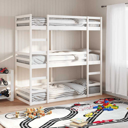 Triple Bunk Bed without Mattress 90 cm