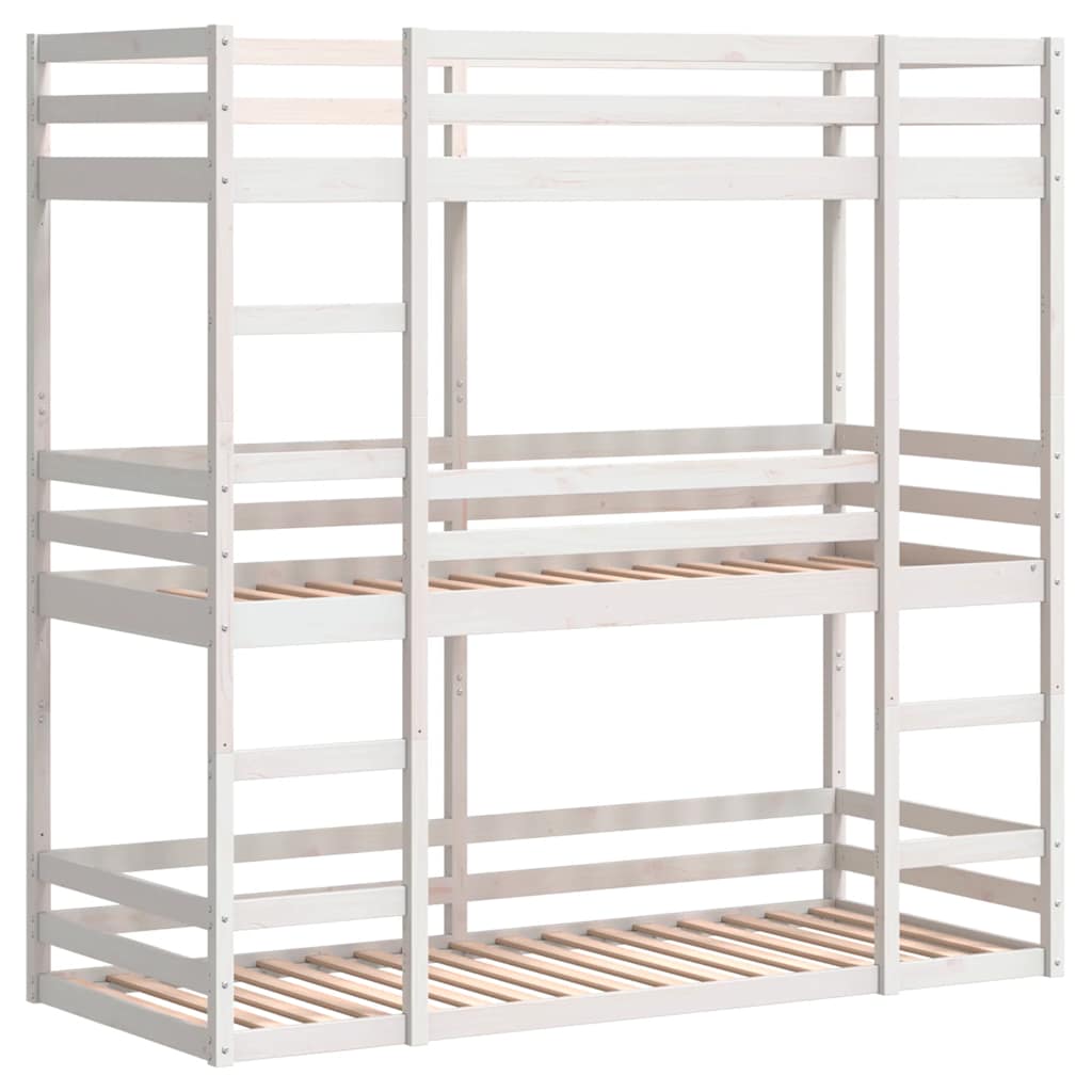 Triple Bunk Bed without Mattress 75 cm