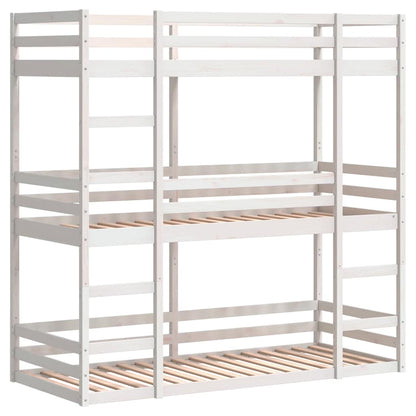 Triple Bunk Bed without Mattress 75 cm