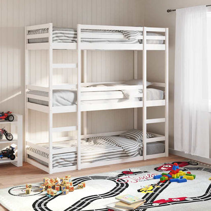 Triple Bunk Bed without Mattress 75 cm