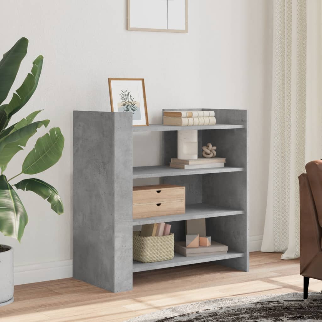 Sideboard 45x35x75 cm Engineered Wood Concrete grey 73.5 cm