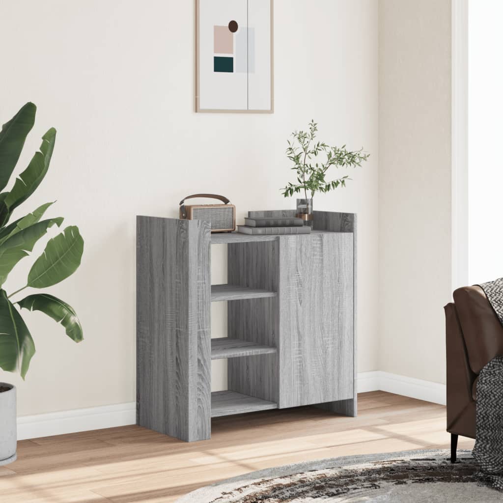Sideboard 73,5x35x75 cm Engineered Wood Grey sonoma