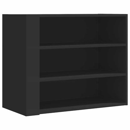 Wall Cabinet 75x35x60 cm Engineered Wood Black