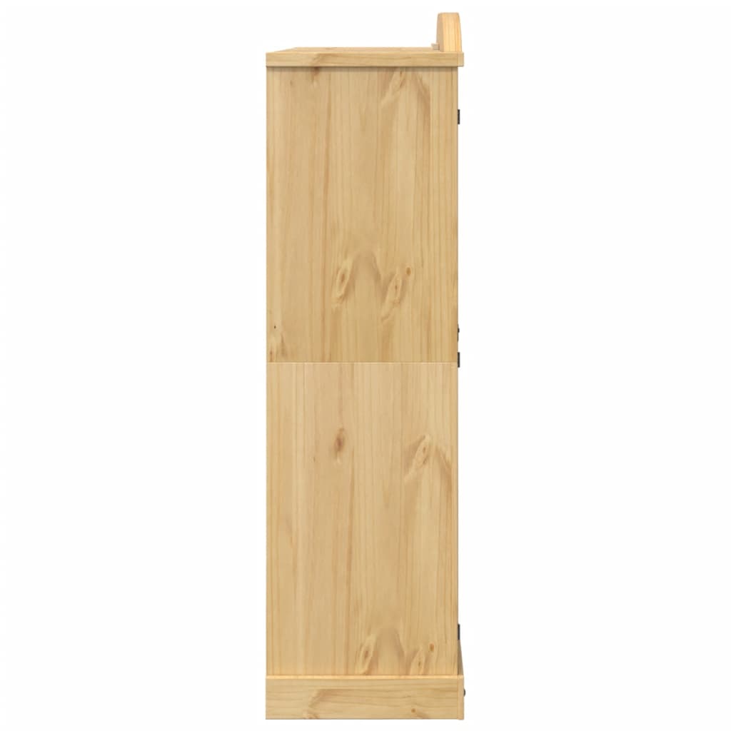 vidaXL Wardrobe "Corona" 151,5x52x186 cm Solid Wood Pine 5