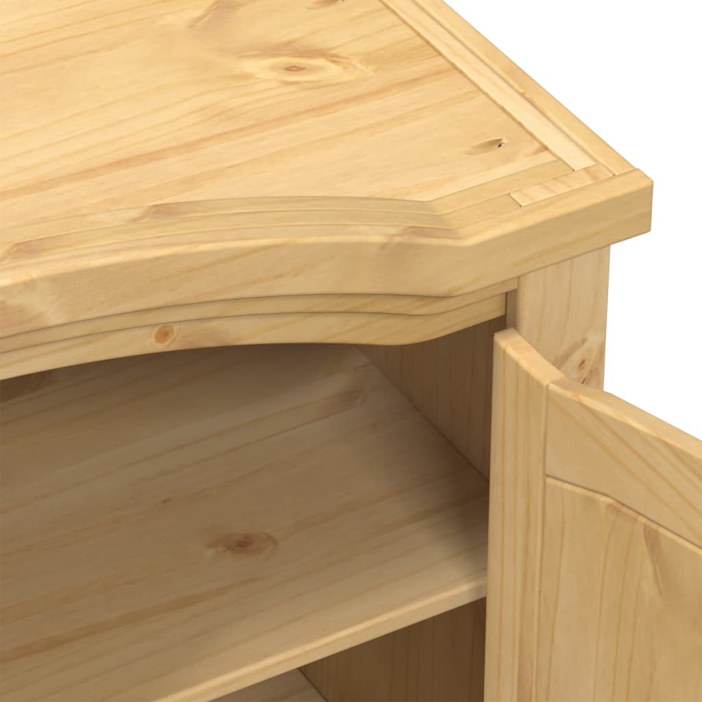 vidaXL Wardrobe "Corona" 151,5x52x186 cm Solid Wood Pine 6