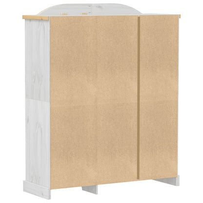 vidaXL Wardrobe Corona White 151.5x52x186 cm Solid Wood Pine 6