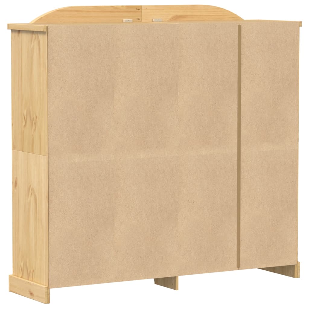 vidaXL Wardrobe "Corona" 194x52x186 cm Solid Wood Pine 6