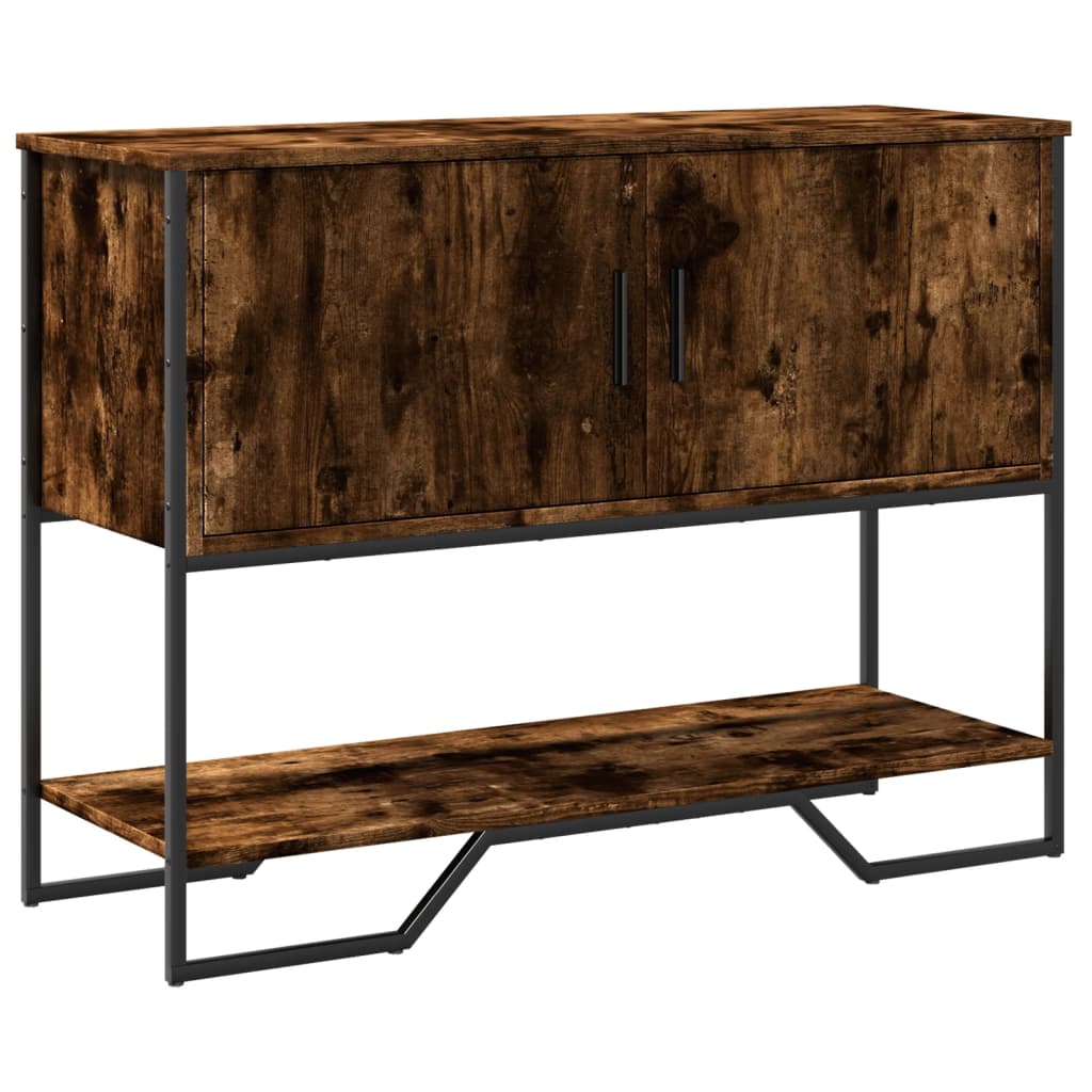 Console Table 100x35x74,5 cm Engineered Wood Smoked oak