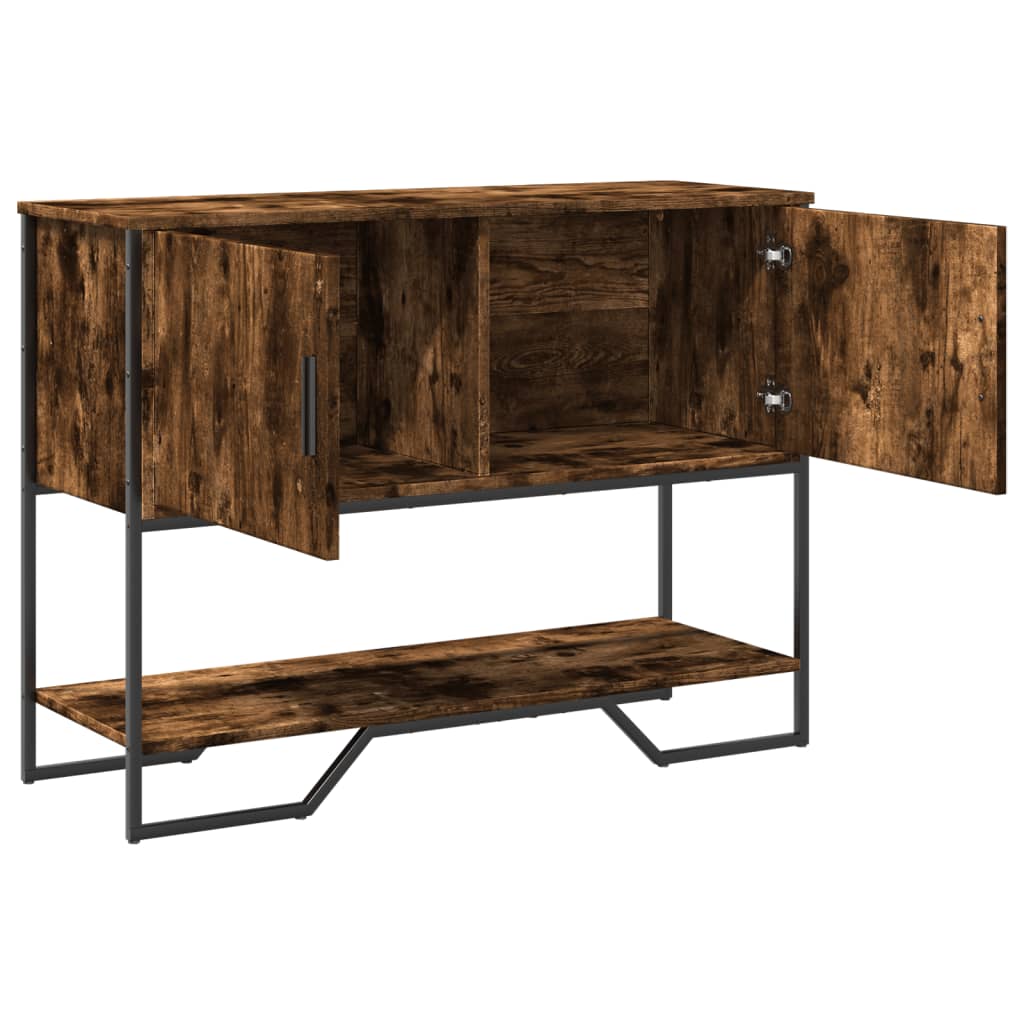 Console Table 100x35x74,5 cm Engineered Wood Smoked oak