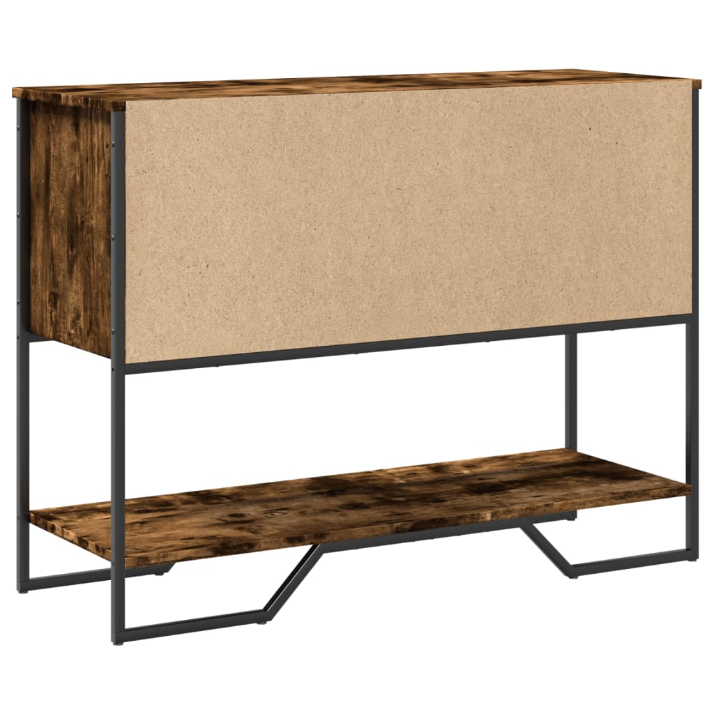Console Table 100x35x74,5 cm Engineered Wood Smoked oak