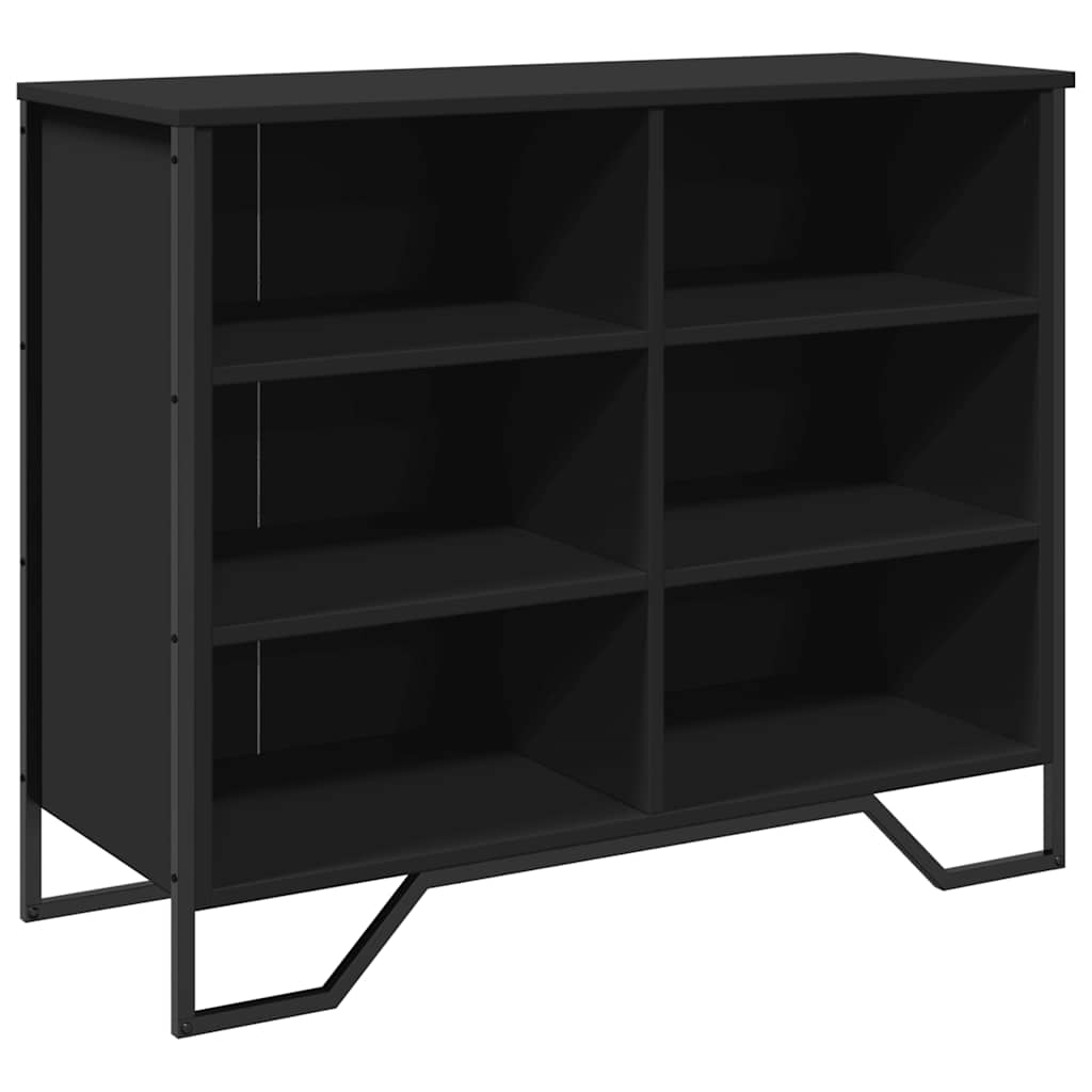 Sideboard 91x35,5x74,5 cm Engineered Wood Black 91 cm