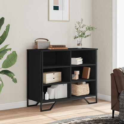 Sideboard 91x35,5x74,5 cm Engineered Wood Black 91 cm