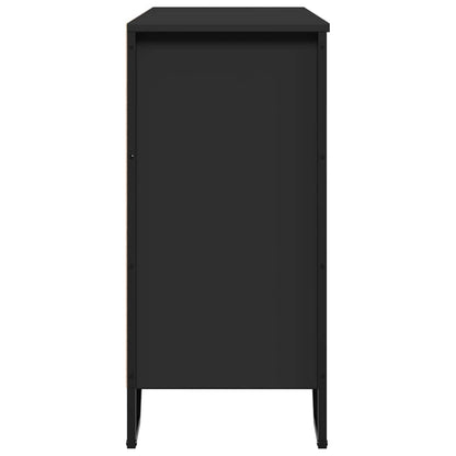 Sideboard 91x35,5x74,5 cm Engineered Wood Black 91 cm
