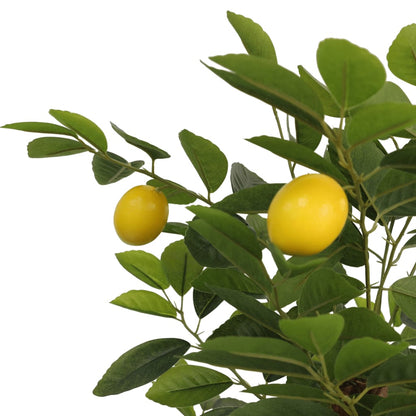 Artificial Lemon Tree with 3 Trunks Green PP 120 cm