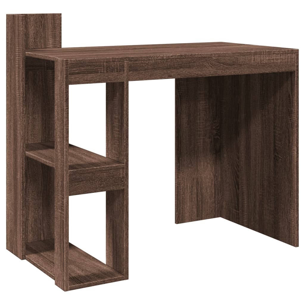 Office Desk 103,5x56,5x94 cm Engineered Wood Brown oak