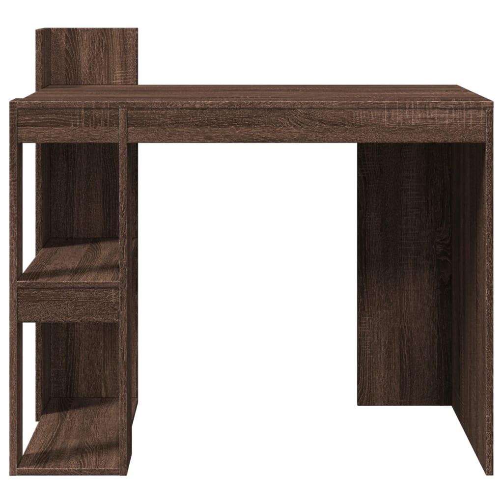 Office Desk 103,5x56,5x94 cm Engineered Wood Brown oak