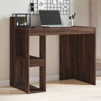 Office Desk 103,5x56,5x94 cm Engineered Wood Brown oak