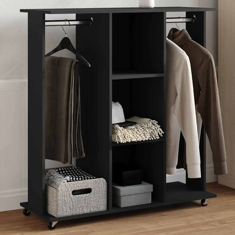 vidaXL Wardrobe with Wheels 102x38x110 cm Engineered Wood