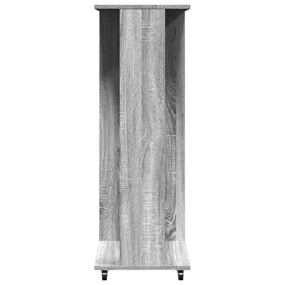 Wardrobe with Wheels 102x38x110 cm Engineered Wood Grey sonoma