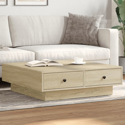 Coffee Table Engineered Wood Width 90 cm Sonoma oak 28 cm 90 cm