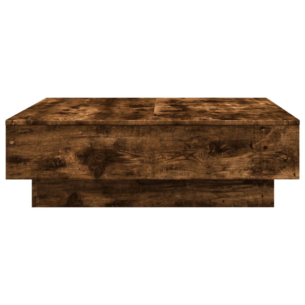 Coffee Table Engineered Wood Width 90 cm Smoked oak 28 cm 90 cm