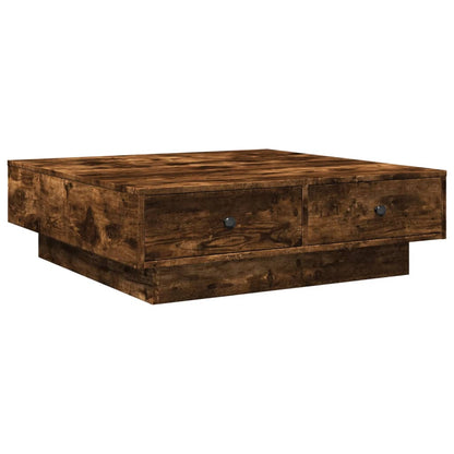 Coffee Table Engineered Wood Width 90 cm Smoked oak 28 cm 90 cm