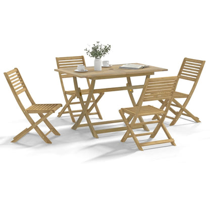 vidaXL 7 Piece Garden Dining Set Solid Wood Acacia