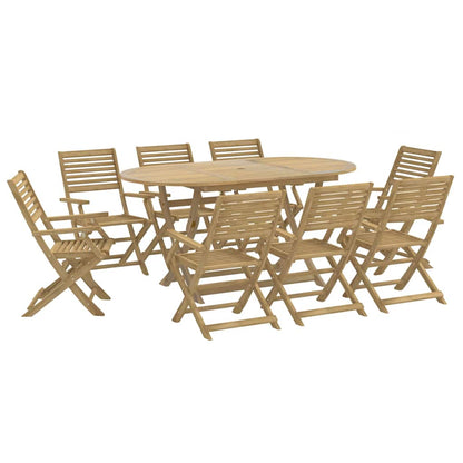 vidaXL 9 Piece Garden Dining Set Solid Wood Acacia 2