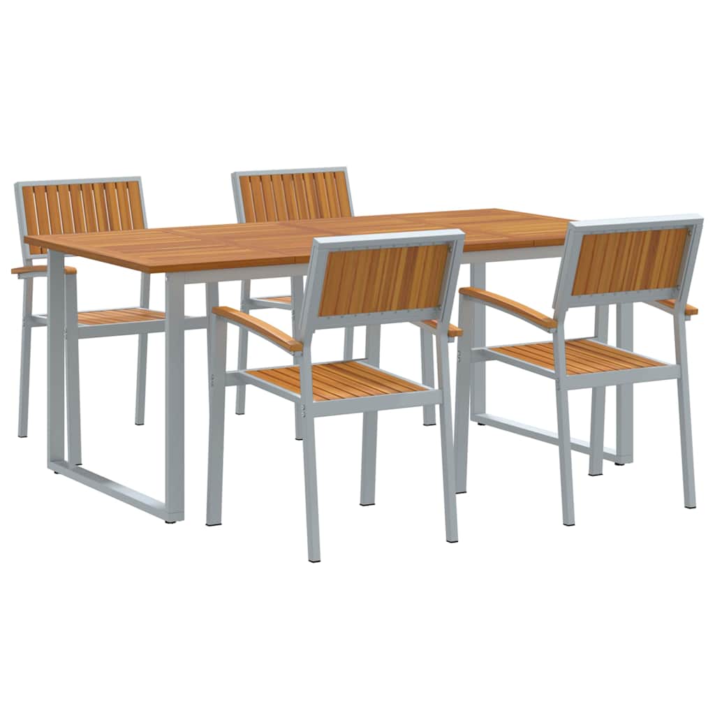 vidaXL 5 pcs Grey 2