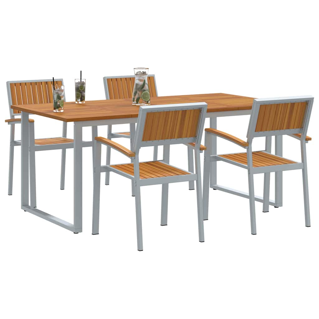vidaXL 5 pcs Grey 3