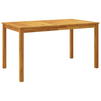 5-Piece Garden Dining Set 4-Seaters Solid Acacia Wood Natural Table + 4x chair