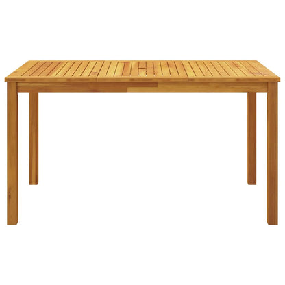 vidaXL 5 Piece Garden Dining Set 140x80x74 cm Solid Wood Acacia 4