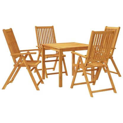 3-Piece Garden Dining Set 2-Seaters Solid Acacia Wood Natural